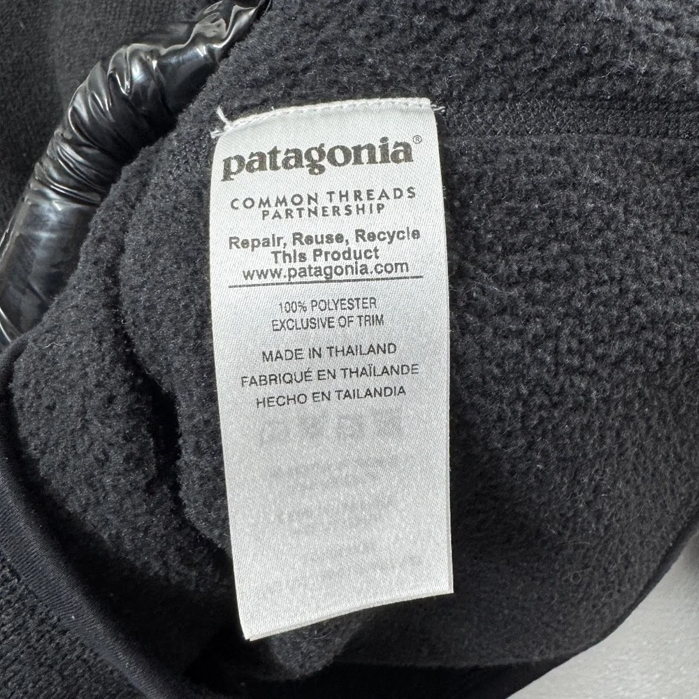Patagonia Women Better Sweater 1/4-Zip Fleece Black Size M Warm Outdoor Pullover